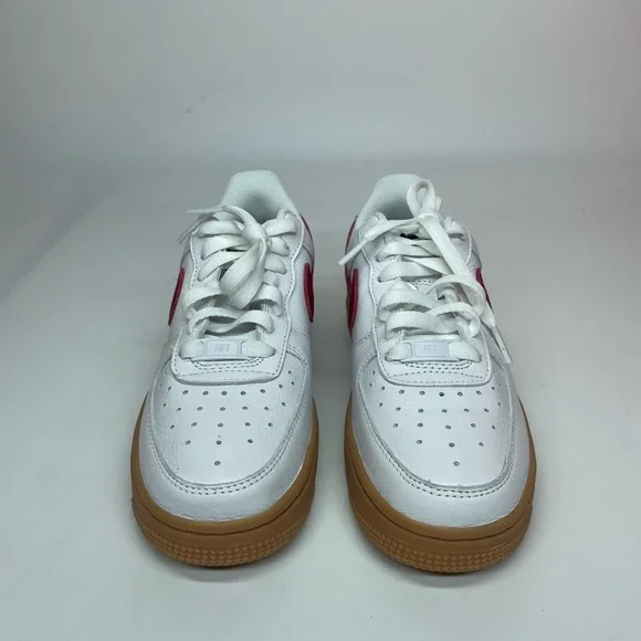 New Nike Air Force 1 Low By You 'Gum/White/Red' [DN4165-991] Women's Size 6 - Picture 3 of 6